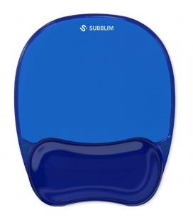 Alfombrilla ergonómica subblim ergo cristal flex mousepad/ azul oscuro