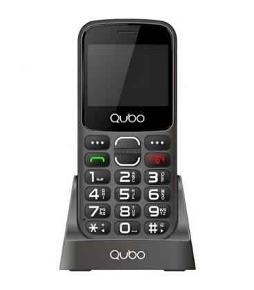 Teléfono móvil qubo x-230bkc 4g para personas mayores/ negro