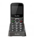 Teléfono móvil qubo x-230bkc 4g para personas mayores/ negro