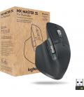 Ratón ergonómico inalámbrico por bluetooth logitech mx master 3s for business/ batería recargable/ hasta 8000 dpi/ grafito