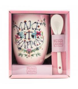 Taza con cuchara enesco make it happen