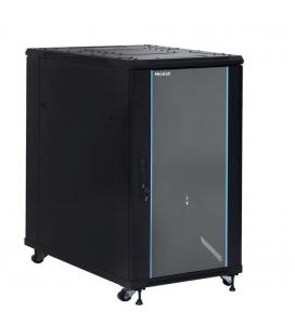 Armario rack 19 pulgadas phasak - pro 22u negro 600x1000 montado