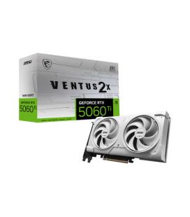MSI VENTUS GEFORCE RTX 5060 TI 16G 2X OC WHITE PLUS tarjeta gráfica NVIDIA 16 GB GDDR7