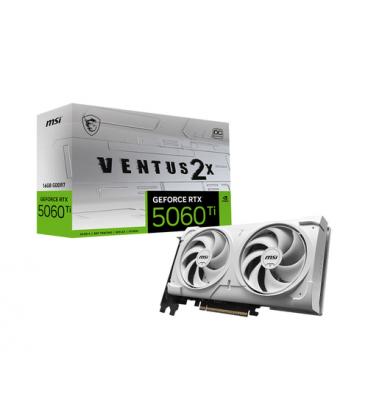 MSI VENTUS GEFORCE RTX 5060 TI 16G 2X OC WHITE PLUS tarjeta gráfica NVIDIA 16 GB GDDR7