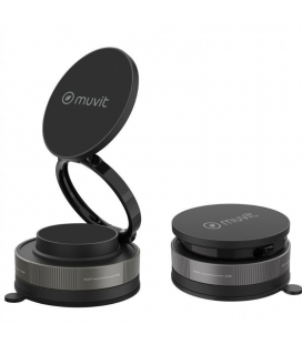 Soporte de smartphone para coche muvit for change mcchl0035/ negro