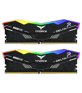 DDR5 TEAMGROUP T-FORCE DELTA RGB 16GB X2 6000 NEGRO CL30-39-39-76 1.4V