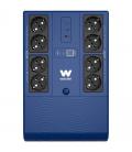 Sai línea interactiva woxter multibase ups 800 va/ 800va-480w/ 8 salidas/ formato torre