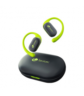 Auriculares Deportivos Bluetooth Leotec Open Air Zenith Sport con estuche de carga/ Autonomía 6.5h/ Lima