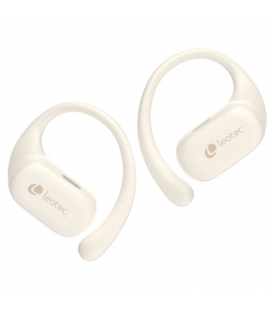 Auriculares Deportivos Bluetooth Leotec Open Air Zenith Sport con estuche de carga/ Autonomía 6.5h/ Beige