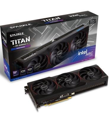 Tarjeta gráfica sparkle intel arc b580 titan nox oc edition/ 12gb gddr6