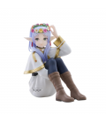 Figura banpresto frieren beyond journey's end espresto frieren con corona de flores 13cm