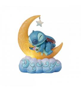 Figura luminosa enesco disney stitch y scrump en la luna