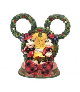 Figura diorama enesco disney mickey y minnie