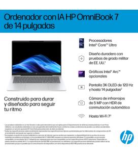 Portátil hp omnibook 7 14-fr0010ns intel core ultra 5-225u/ 16gb/ 1tb ssd/ 14'/ win11