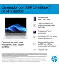 Portatil hp omnibook 7 ai 14 - fr0016ns 14 pulgadas ultra 7 225h - 32gb - ssd 1tb - w11 - aluminio plateado