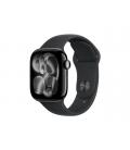 Smartwatch apple watch s11 gps + cellular 42mm jet black aluminium case black sport band - s - m