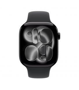 Smartwatch apple watch s11&nbsp;gps + cellular 46mm&nbsp;jet black aluminium case black sport band - m - l