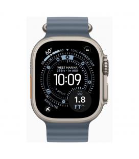 Smartwatch apple watch ultra 3 gps + cellular 49mm natural titanium case anchor blue ocean band