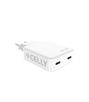 Celly cargador 2 usb-c 65w