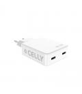 Celly cargador 2 usb-c 65w