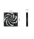 Ventilador arctic p12 slim pwm pst/ 12cm/ negro