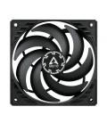 Ventilador arctic p12 slim pwm pst/ 12cm/ negro