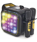 Altavoz con bluetooth vtech karaoke light party duo golden edition/ incluye 2 microfonos