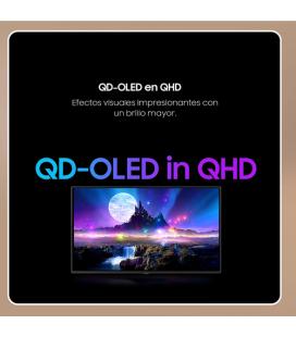 Monitor gaming samsung odyssey oled g6 g60sf s27fg602su 27'/ qhd/ 0.03ms/ 500hz/ oled/ regulable en altura/ plata