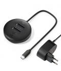 Ewent EW7078 base de conexión para disco duro USB 3.2 Gen 1 (3.1 Gen 1) Type-C Negro