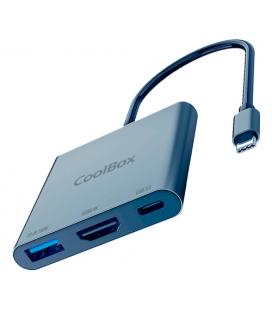 CoolBox MINIDOCK C31 ALUMINIO USB-C A HDMI 4K/USB-A/USB-C 3.2 GEN1 PC/MAC/CONSOLAS