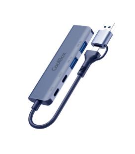 CoolBox HUB4 LITE USB-C/A 4 PUERTOS 2USB-C Y 2USB-A 3.2 GEN1 ALUMINIO