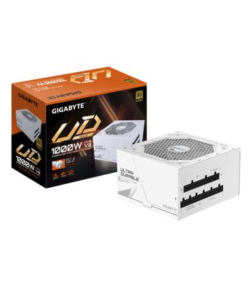 GIGABYTE UD1000GM PG5 V2 ICE Fuente de Alimentación – PCIe Gen 5.1, 80 PLUS Gold, Diseño completamente modular, Ventilador de 12