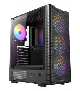 CAJA ANTEC VX-320 ATX 4 VENTILADORES ARGB NEGRA