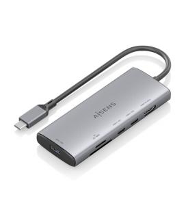 Docking usb tipo-c aisens asuc-6p029-gr/ 1xhdmi/ 1xusb/ 2xusb tipo-c/ 1xlector de tarjetas/ gris