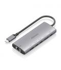 Docking usb tipo-c aisens asuc-6p030-gr/ 1xhdmi/ 1xusb/ 2xusb tipo-c/ 1xrj45/ 1xusb tipo-c pd/ gris
