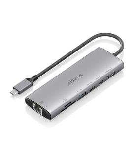 Docking usb tipo-c aisens asuc-7p032-gr/ 1xhdmi/ 1xusb/ 2xusb tipo-c/ 1xrj45/ 1xlector tarjetas/ gris