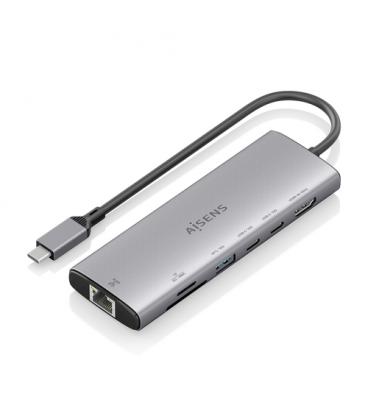 Docking usb tipo-c aisens asuc-7p032-gr/ 1xhdmi/ 1xusb/ 2xusb tipo-c/ 1xrj45/ 1xlector tarjetas/ gris