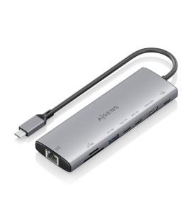 Docking usb tipo-c aisens asuc-8p033-gr/ 1xhdmi/ 1xusb/ 2xusb tipo-c/ 1xrj45/ 1xlector tarjetas/ 1xusb tipo-c pd/ gris