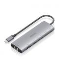 Docking usb tipo-c aisens asuc-8p033-gr/ 1xhdmi/ 1xusb/ 2xusb tipo-c/ 1xrj45/ 1xlector tarjetas/ 1xusb tipo-c pd/ gris