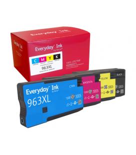 Cartucho de tinta compatible xerox 006r04993 compatible con hp 963xl multipack/ 1600 páginas/ negro/ cian/ magenta/ amarillo