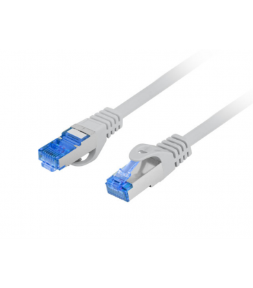 CABLE RED LANBERG LATIGUILLO CAT.6A S/FTP LSZH CCA 1.5M GRIS FLUKE PASSED