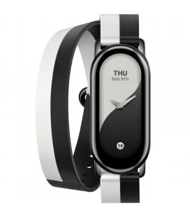 Correa original para pulsera xiaomi mi smart band 8 double wrap strap/ blanco y negro