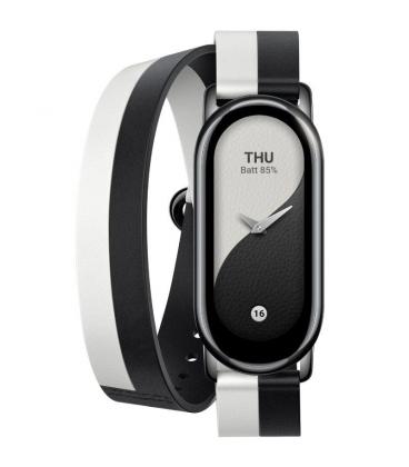 Correa original para pulsera xiaomi mi smart band 8 double wrap strap/ blanco y negro