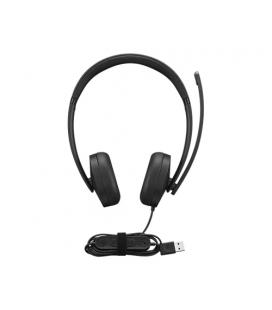 Auricular Lenovo 4XD1P83425 USB tipo A Alámbrico, Circumaural, Micrófono Boom, Negro