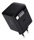 Cargador de pared trust maxo 65w/ 1xusb tipo-c/ incluye cable usb tipo-c retráctil/ 65w