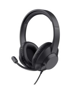 Auriculares trust ayda max usb/ con micrófono/ usb/ negros