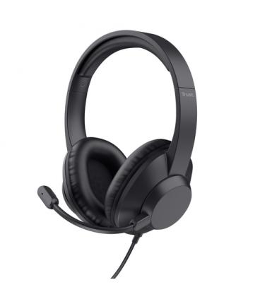 Auriculares trust ayda max usb/ con micrófono/ usb/ negros