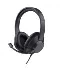 Auriculares trust ayda max usb/ con micrófono/ usb/ negros