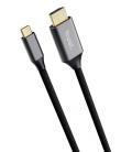 Cable conversor hdmi 4k trust calyx/ usb tipo-c macho - hdmi macho/ 2m/ gris