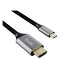 Cable conversor hdmi 4k trust calyx/ usb tipo-c macho - hdmi macho/ 2m/ gris